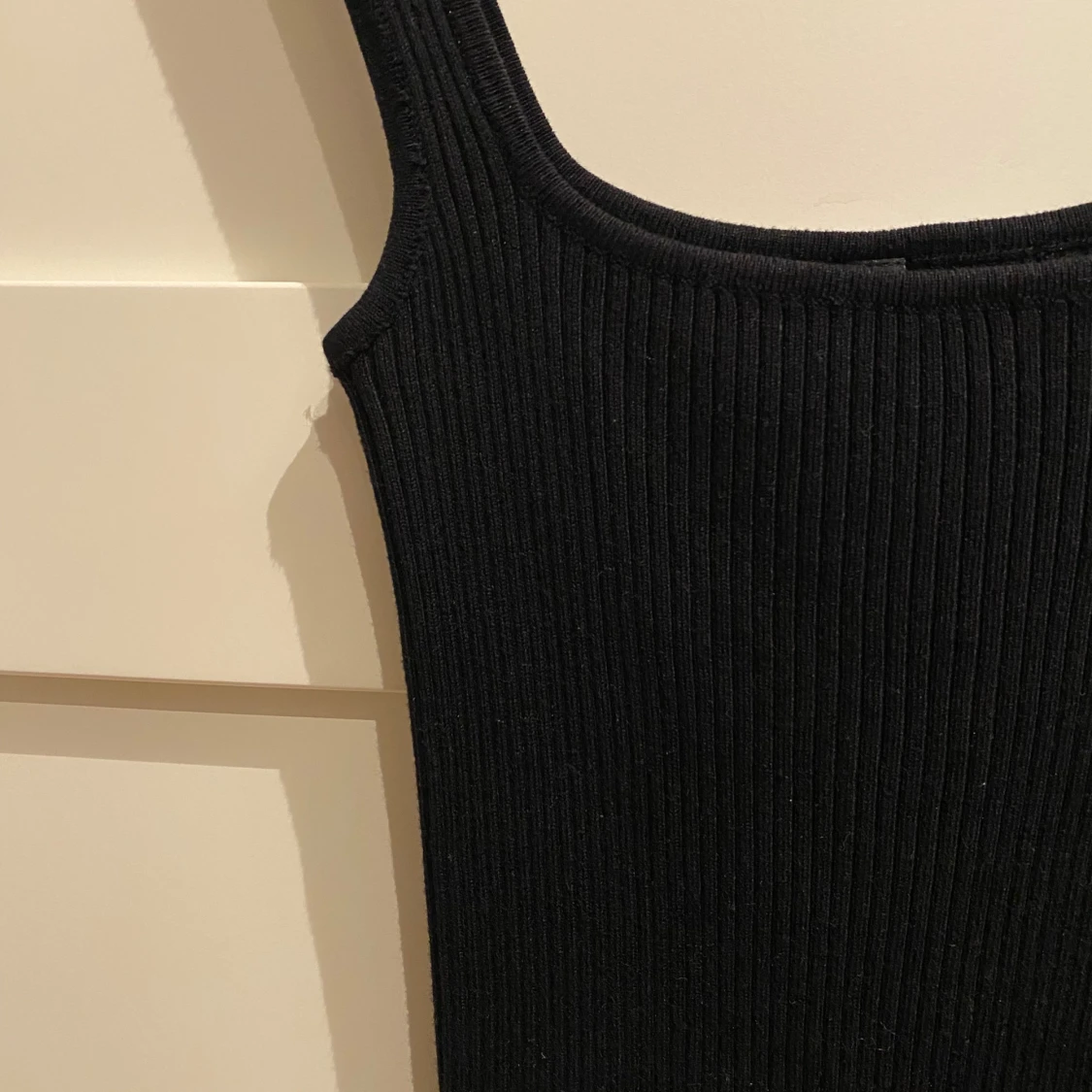 Svart ribbad långklänning Stradivarius - 2