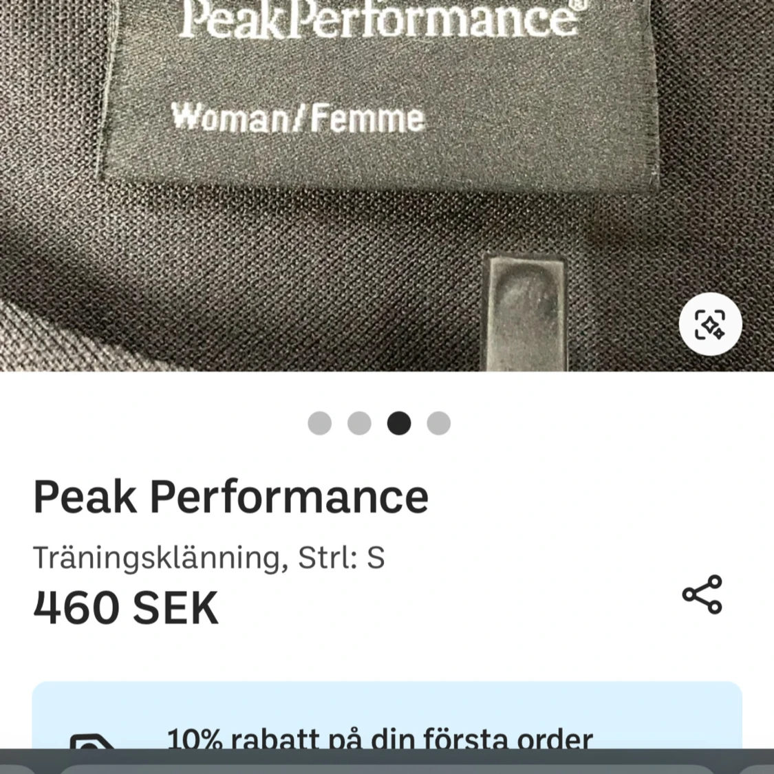 Svart träningsklänning Peak Performance - 3