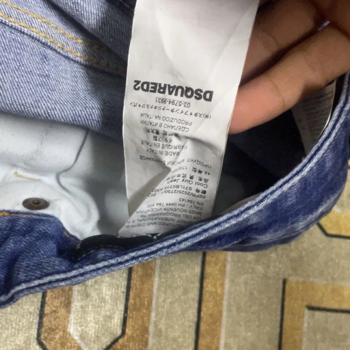 Blå distressed jeans från Dsquared2 - 2