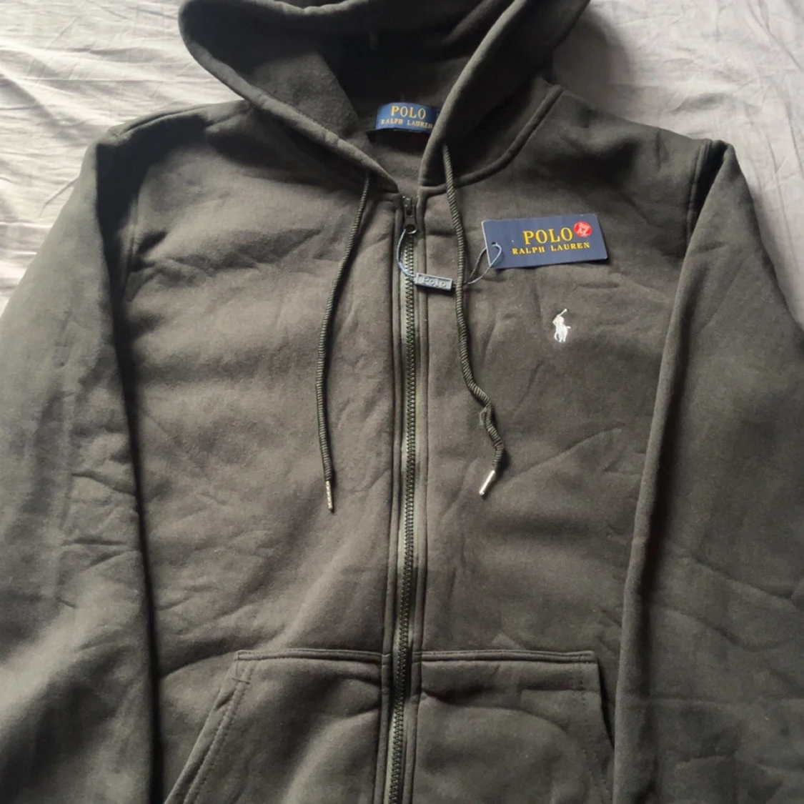 Mörkgrön hoodie från Polo Ralph Lauren