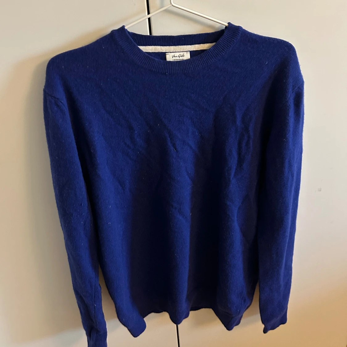 Blå stickad tröja från Van Gils