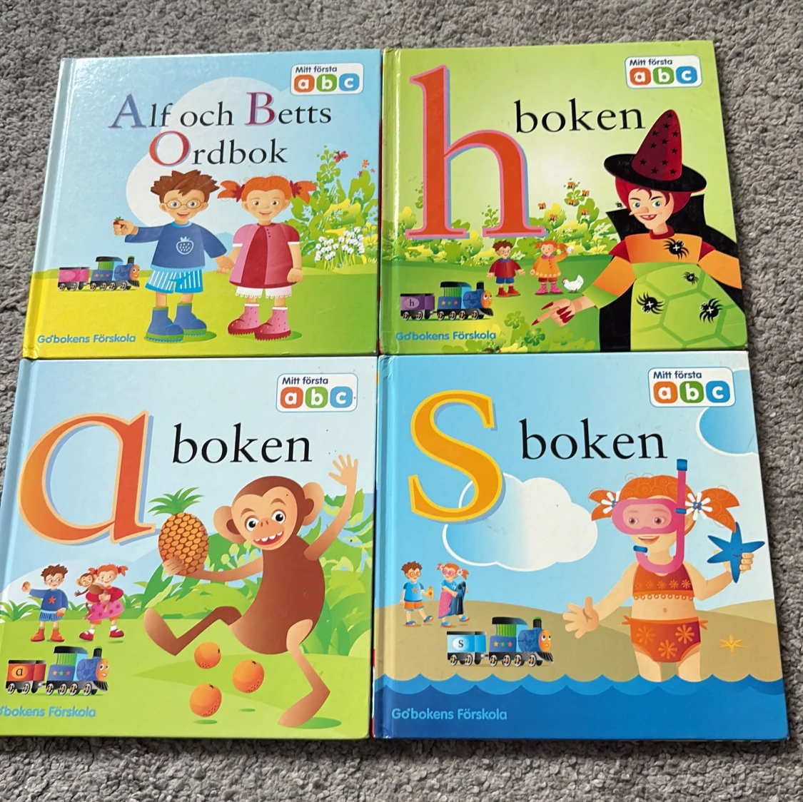 Mitt första abc: Alf och Betts Ordbok, h-boken, a-boken, S-boken