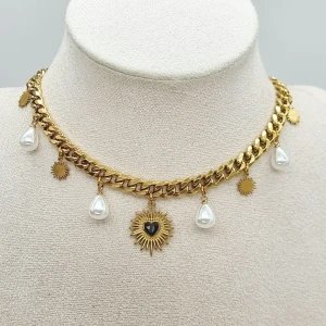  halsband  - Rostfritt stål.  Längd-40cm-45cm