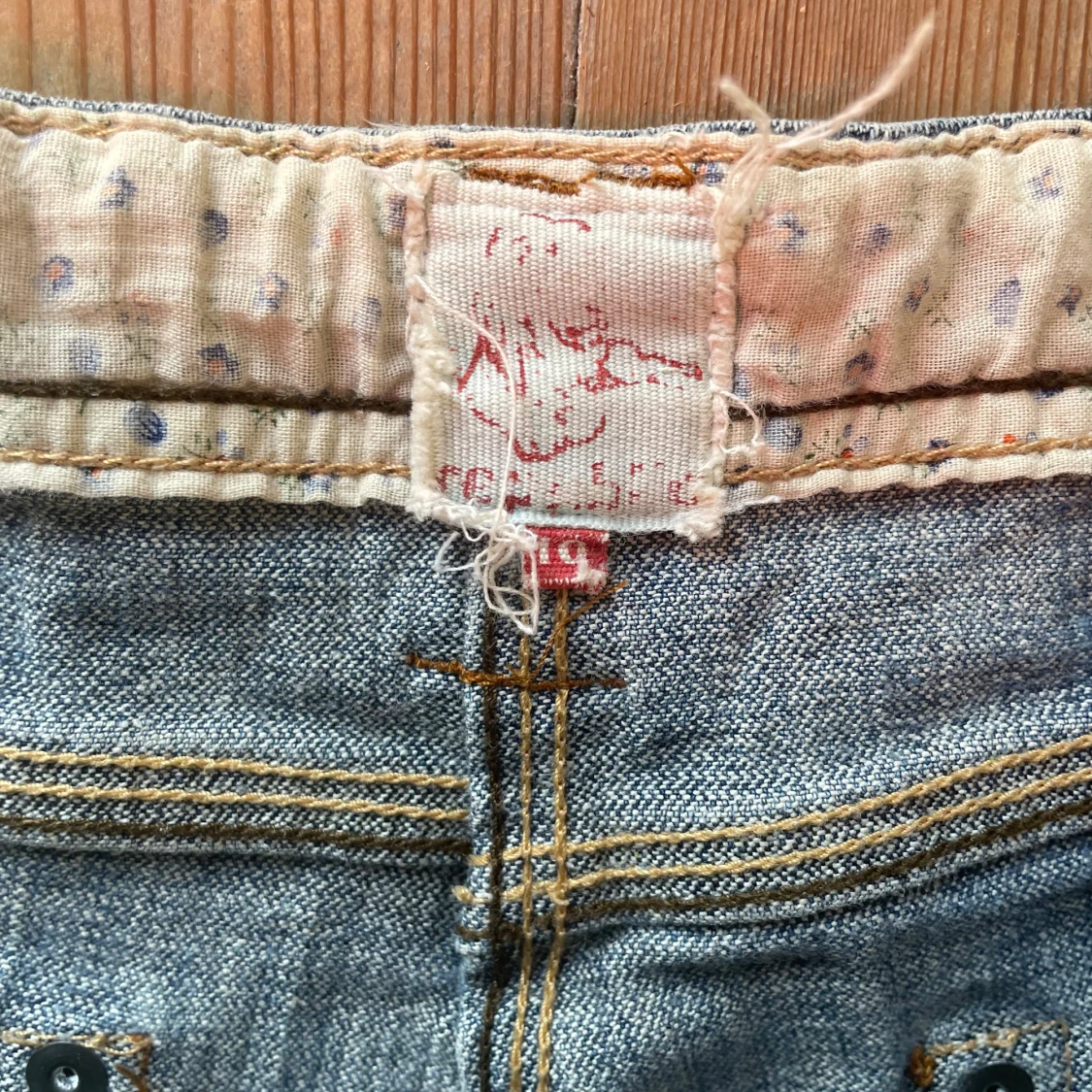 Vintage lågmidjade bootcut jeans från Republic - 4