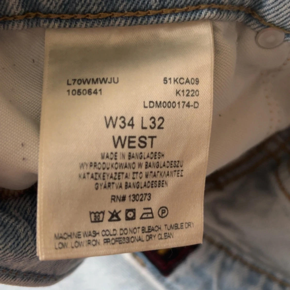 Ljusblå jeans från Lee W34 L32 - 3