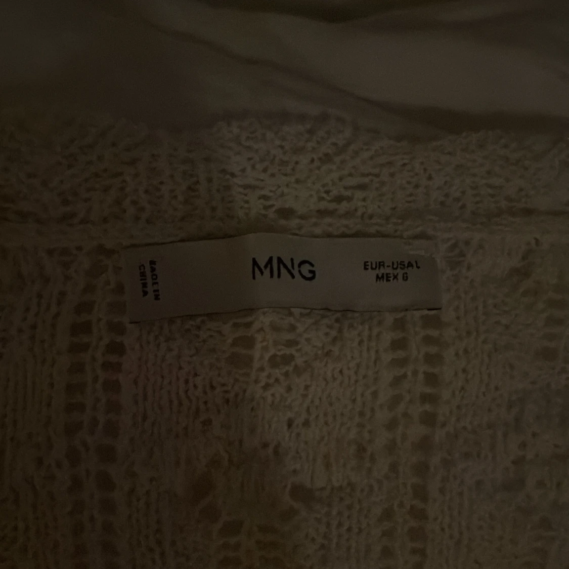 Vit stickad kofta från MNG - 3