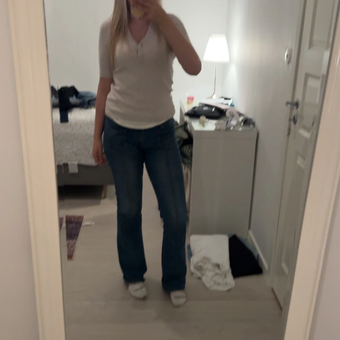 Beige stickad topp från Fransa