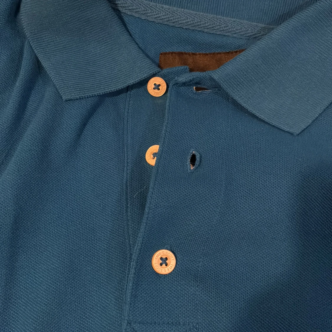 Blå pikétröja från Lyle & Scott - 4