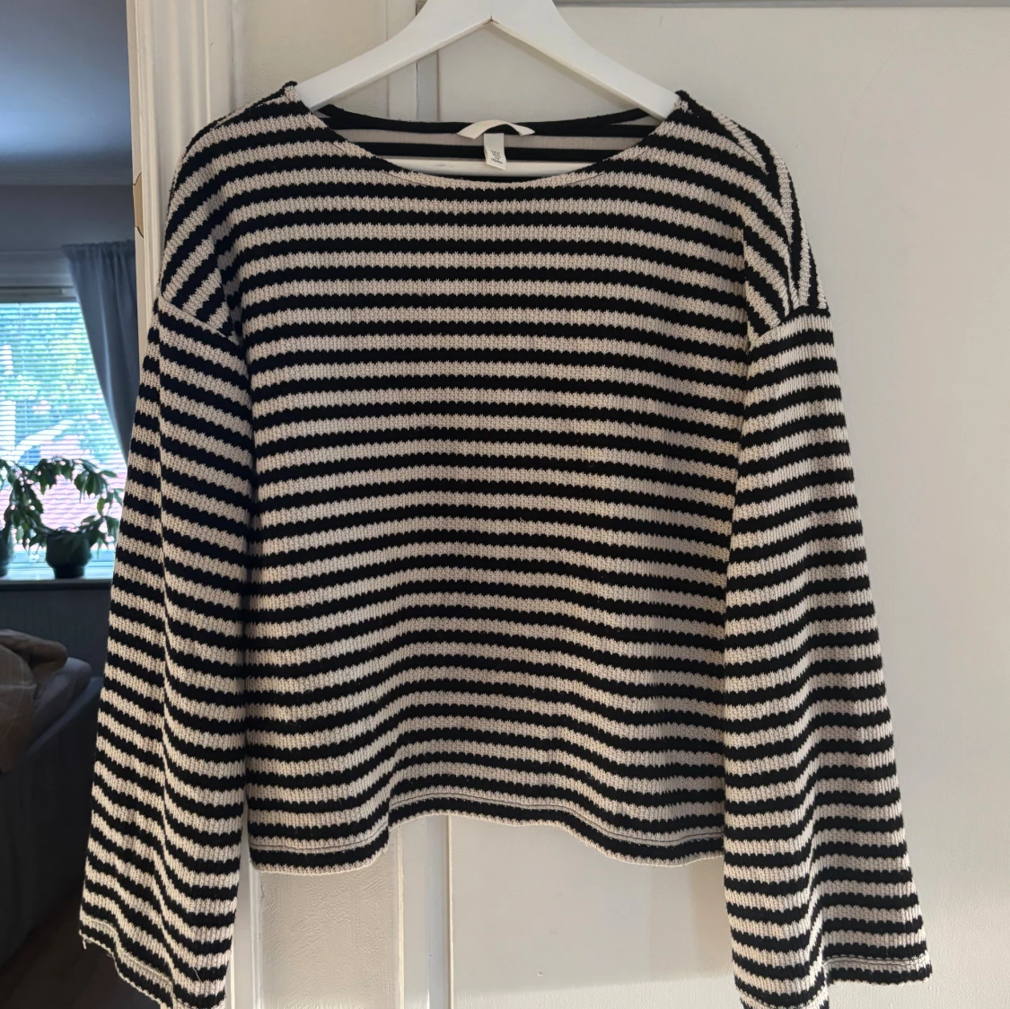 Randig stickad tröja från H&M