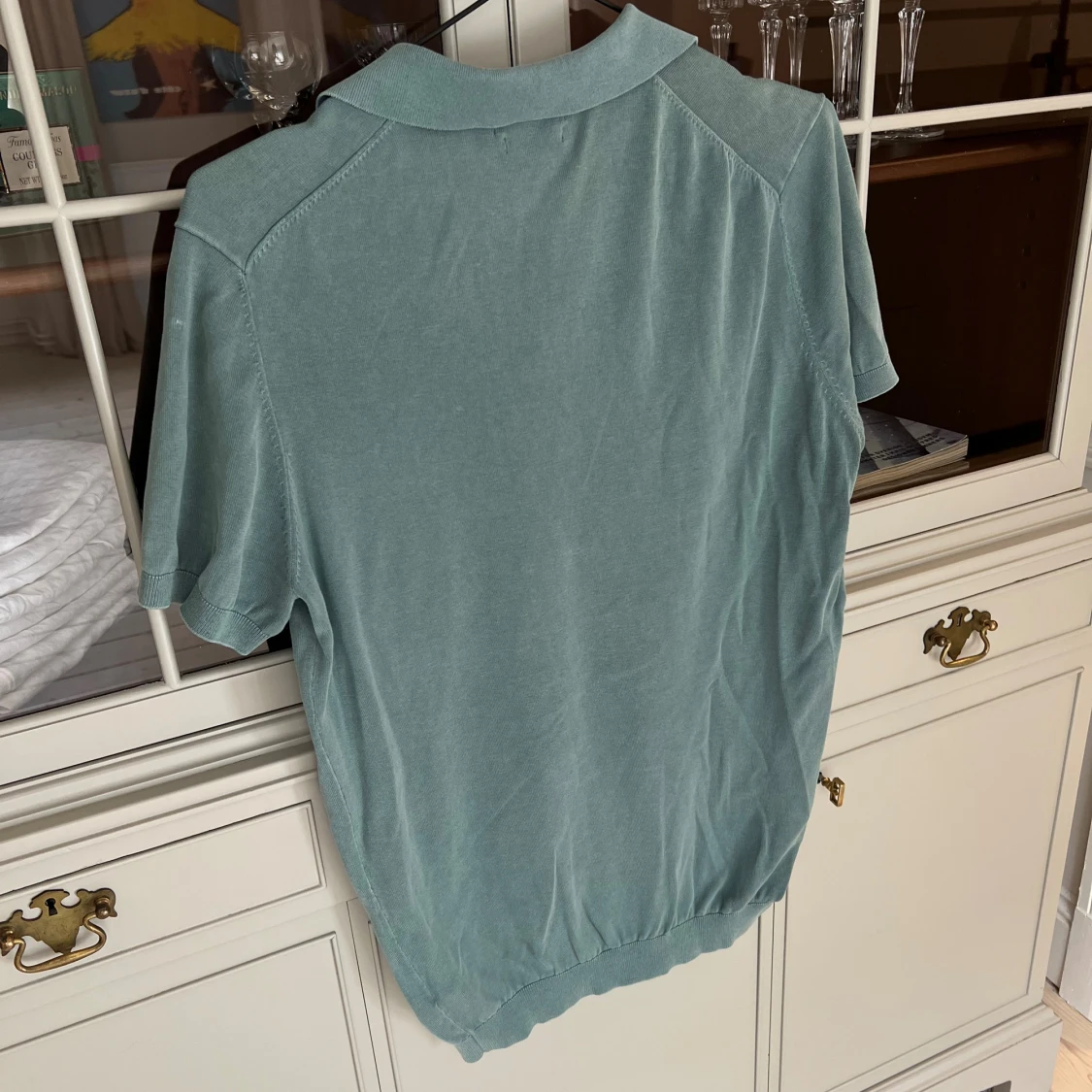 Ljusblå pikétröja från Massimo Dutti - 3