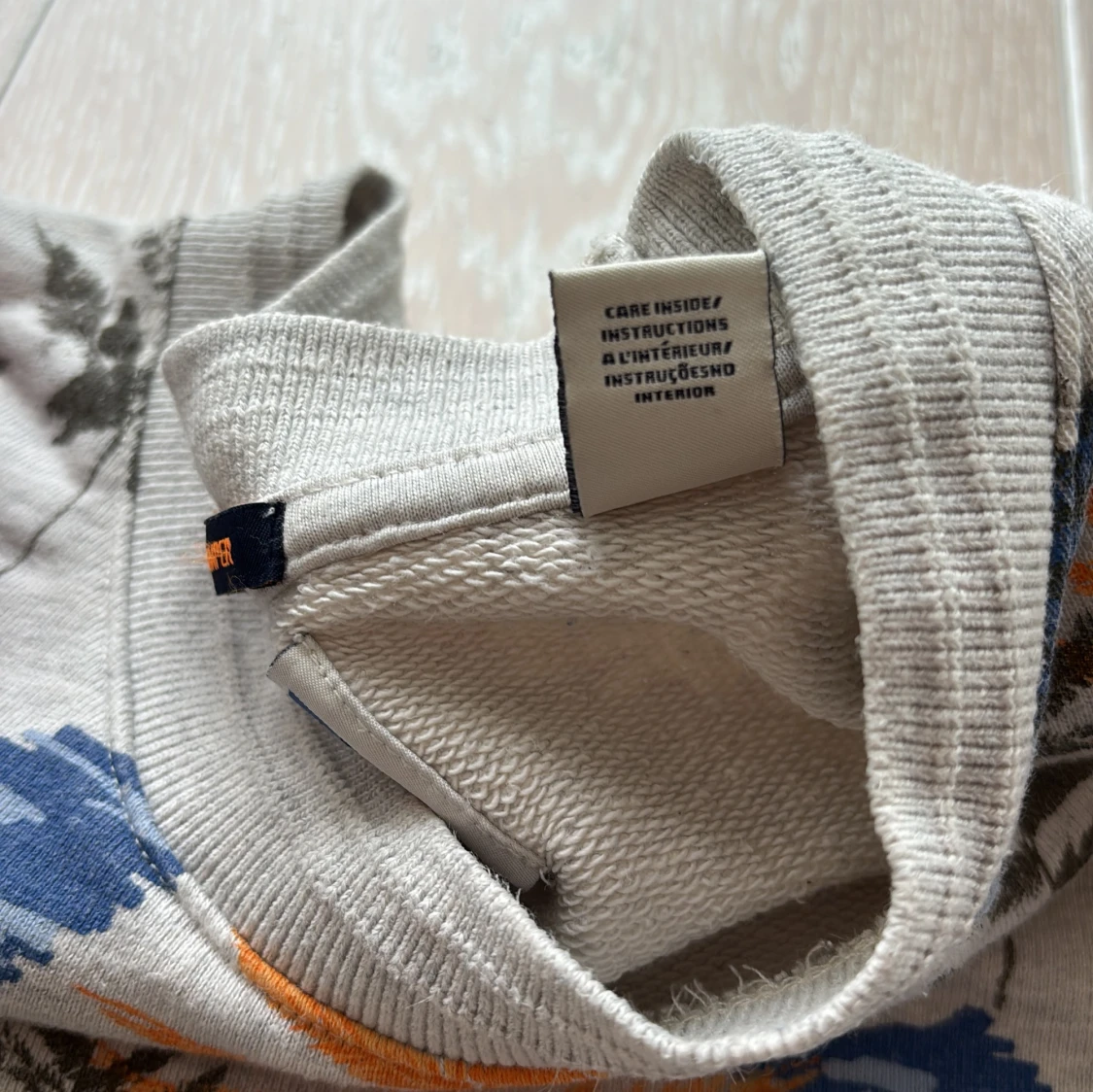 Grå sweatshirt med bladprint Scotch & Soda - 4