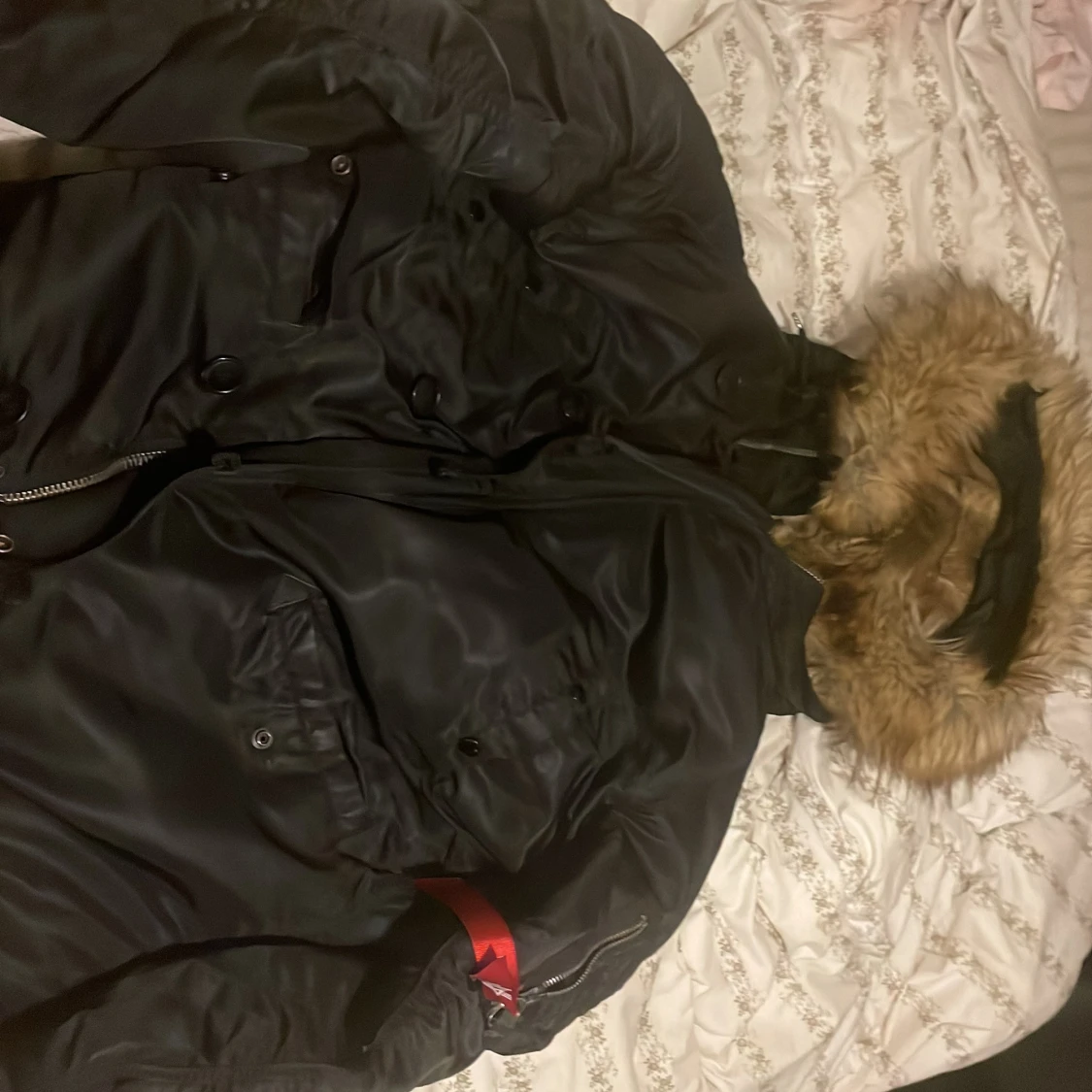 Svart parkas från Alpha Industries