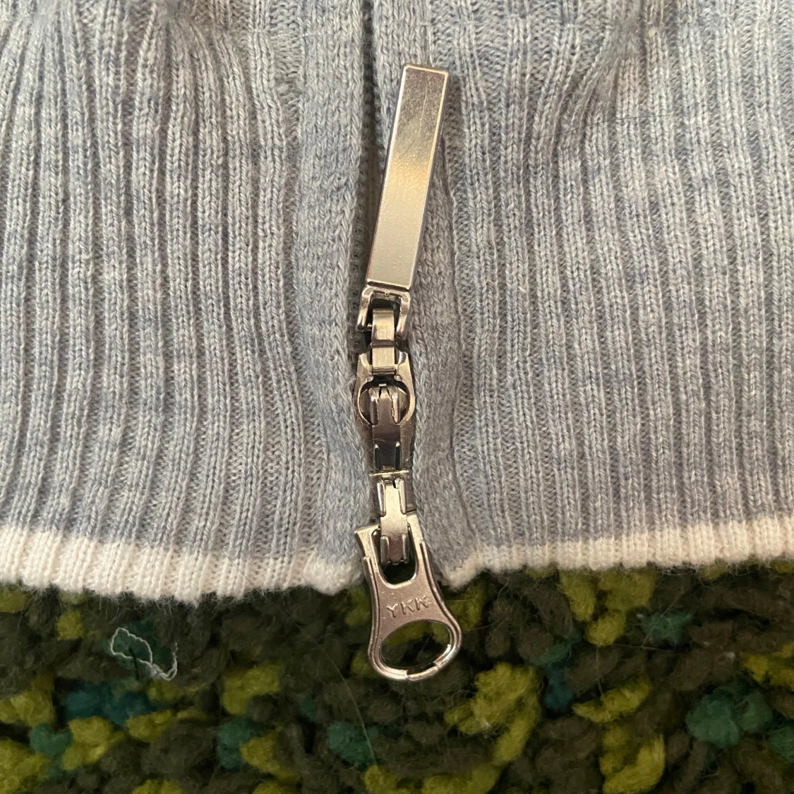 Ljusgrå zip up hoodie från Gran Sasso - 4