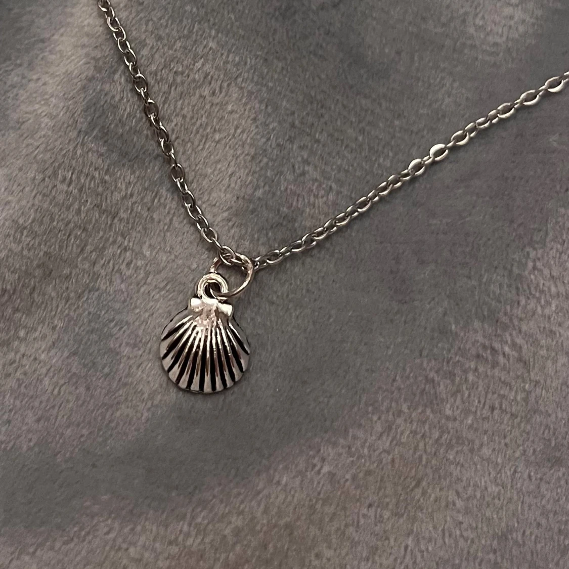 Choker Snäckskal Halsband Silver Imitation 