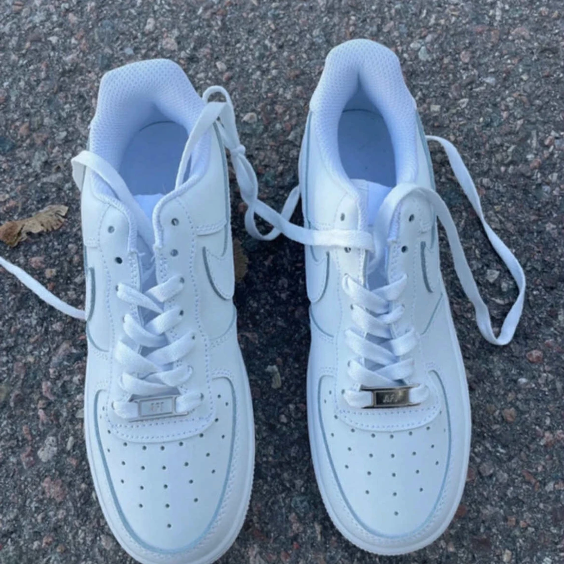 Nike Air Force 1 helvita sneakers - 4