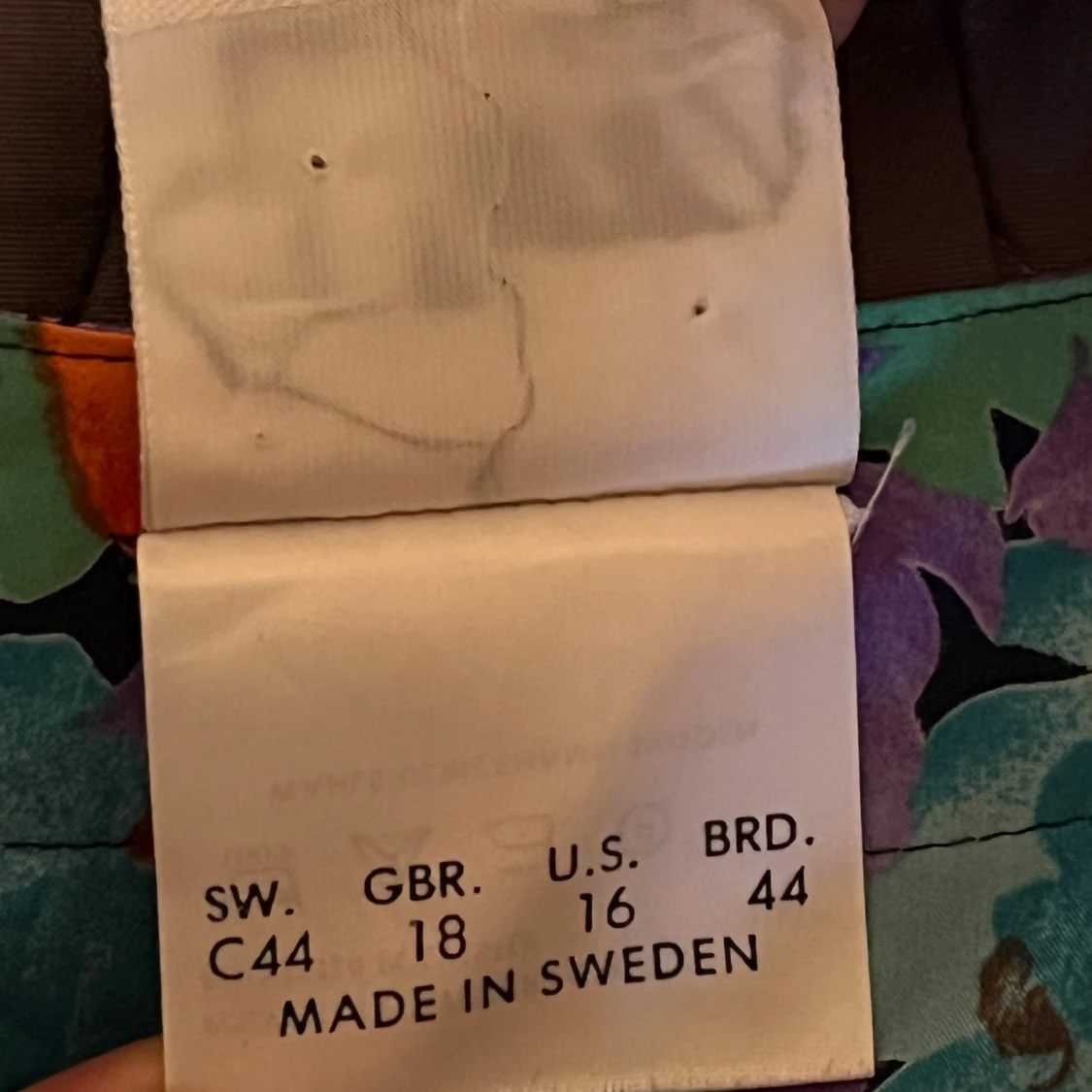 Färgglad blommig retro blus från Wahls strl C44 - 3