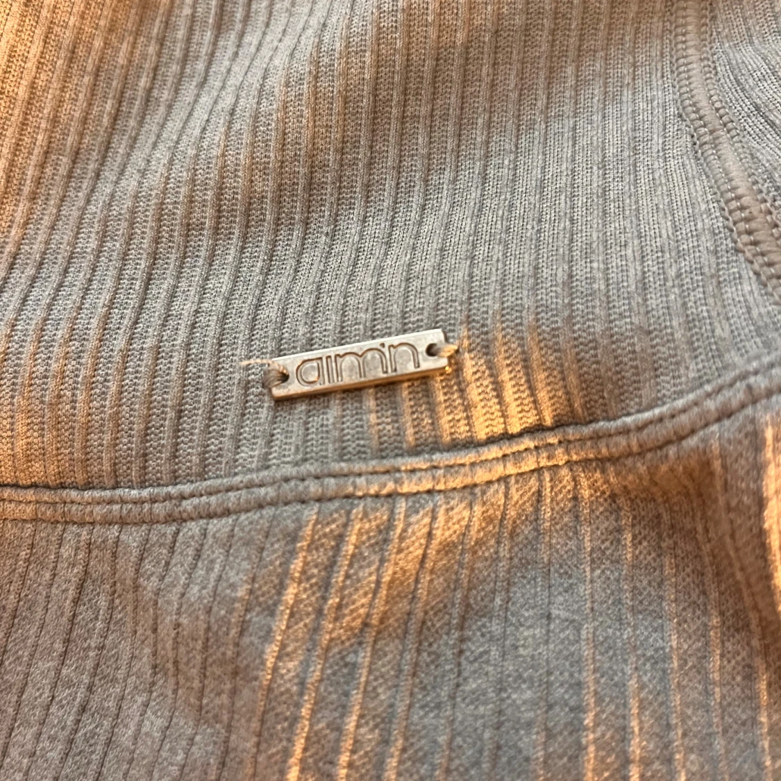 Grå ribbade biker shorts Aim'n - 3