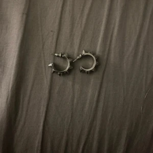 Silvriga Edblad örhängen med nitar - Coola silvriga örhängen i rund form med tydliga nitar runt hela ringen. Perfekt för dig som gillar edgy och alternativ stil. Metallfinishen ger en rå känsla och de är lätta att matcha med andra accessoarer. Dom är från Edblad. 