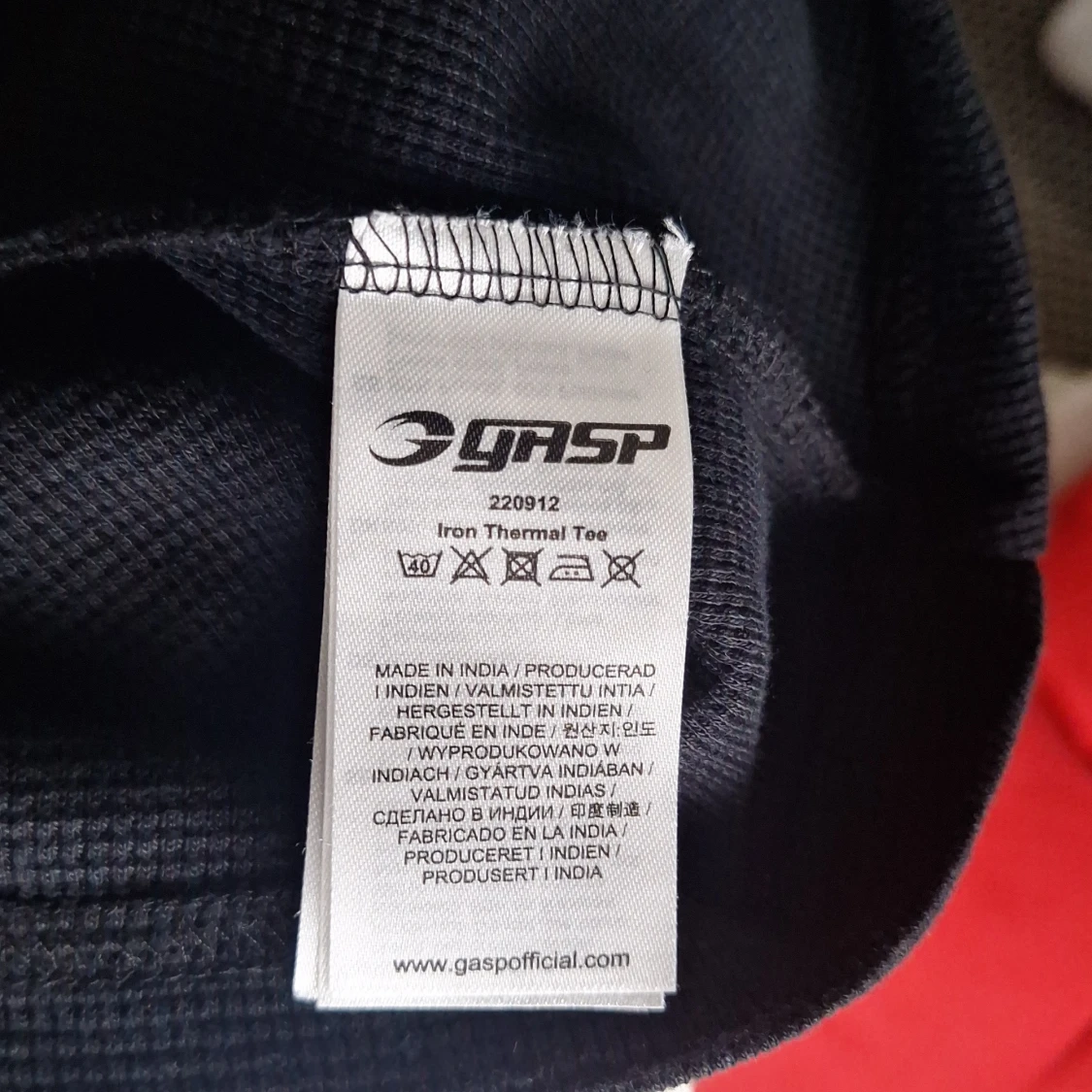 Svart GASP t-shirt med tryck - 2