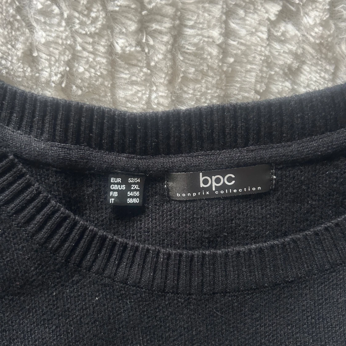 Svart stickad långklänning bpc  - 2
