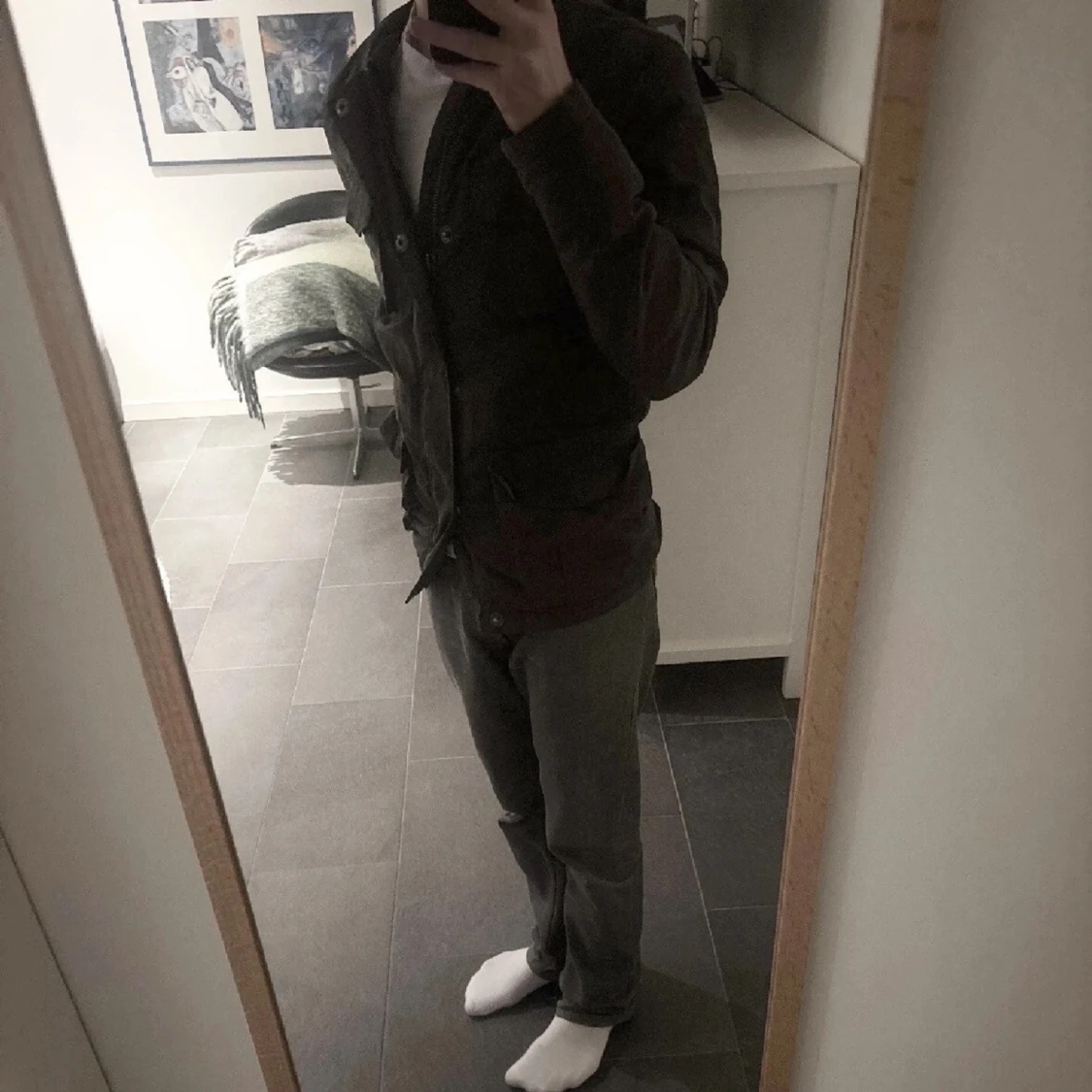 Olivgrön Fieldjacka - 3