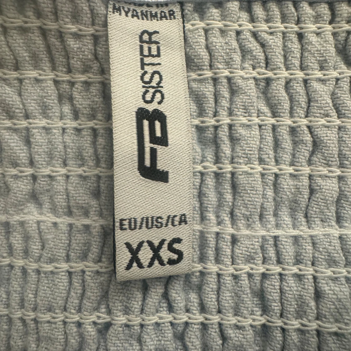 Ljusblå denim korsett/topp - 2