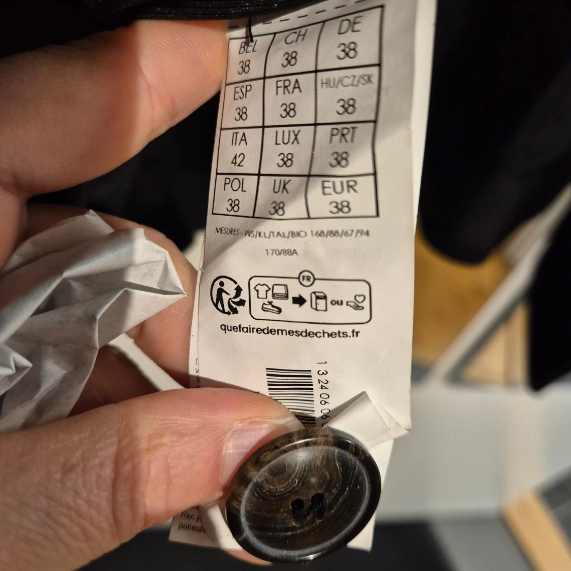 Svart kappa från promod.com, strl 38 - 3