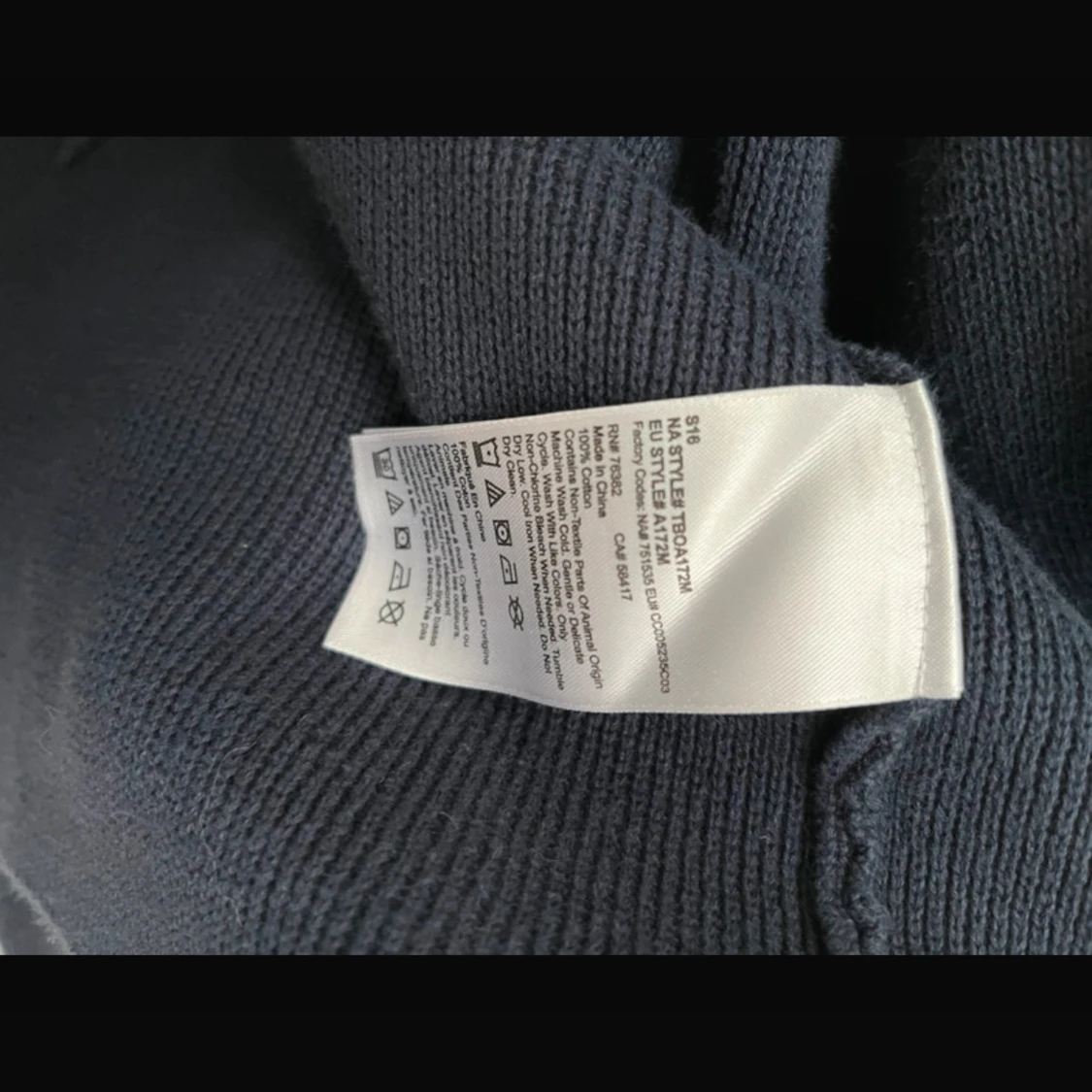 Mörkblå stickad kofta Timberland M - 4