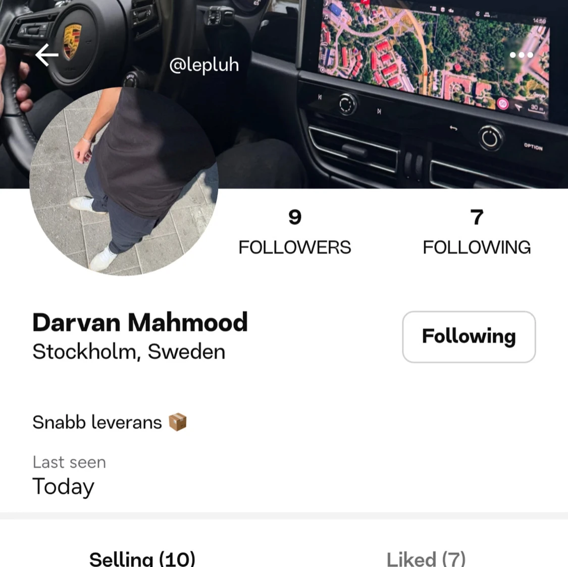 Följ mitt herr konto