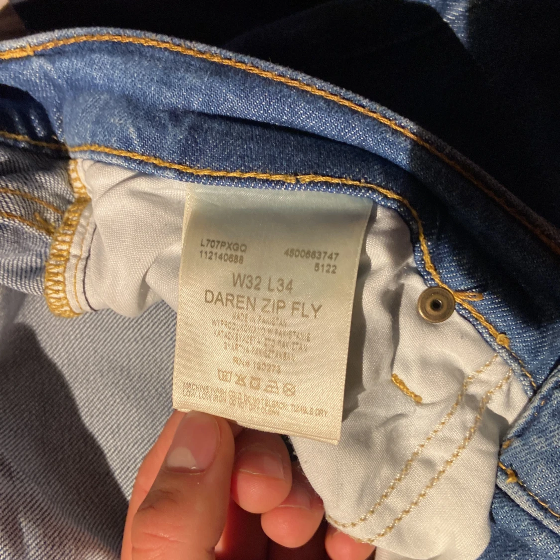 Blå Lee Daren Zip Fly jeans W32 L34 - 3