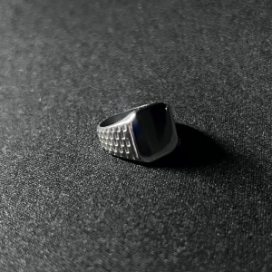 Silver Watchline Signet - Storlek 6, rostfri 