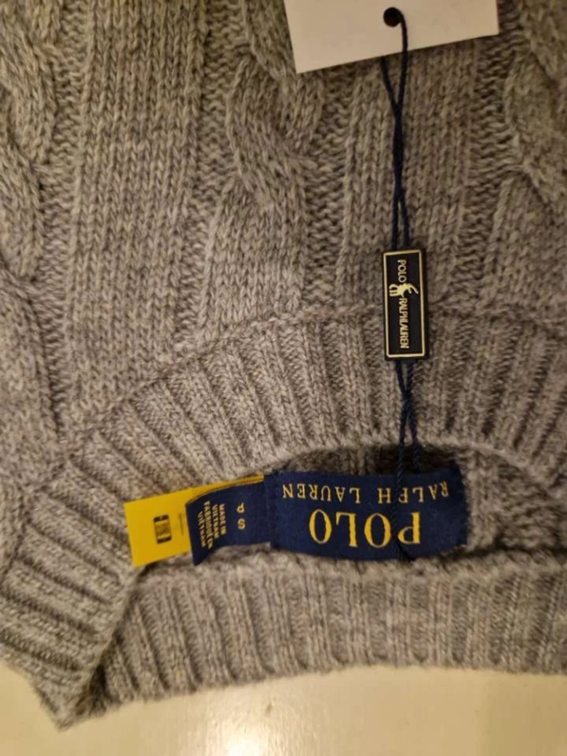 Grå kabelstickad tröja Polo Ralph Lauren - 2