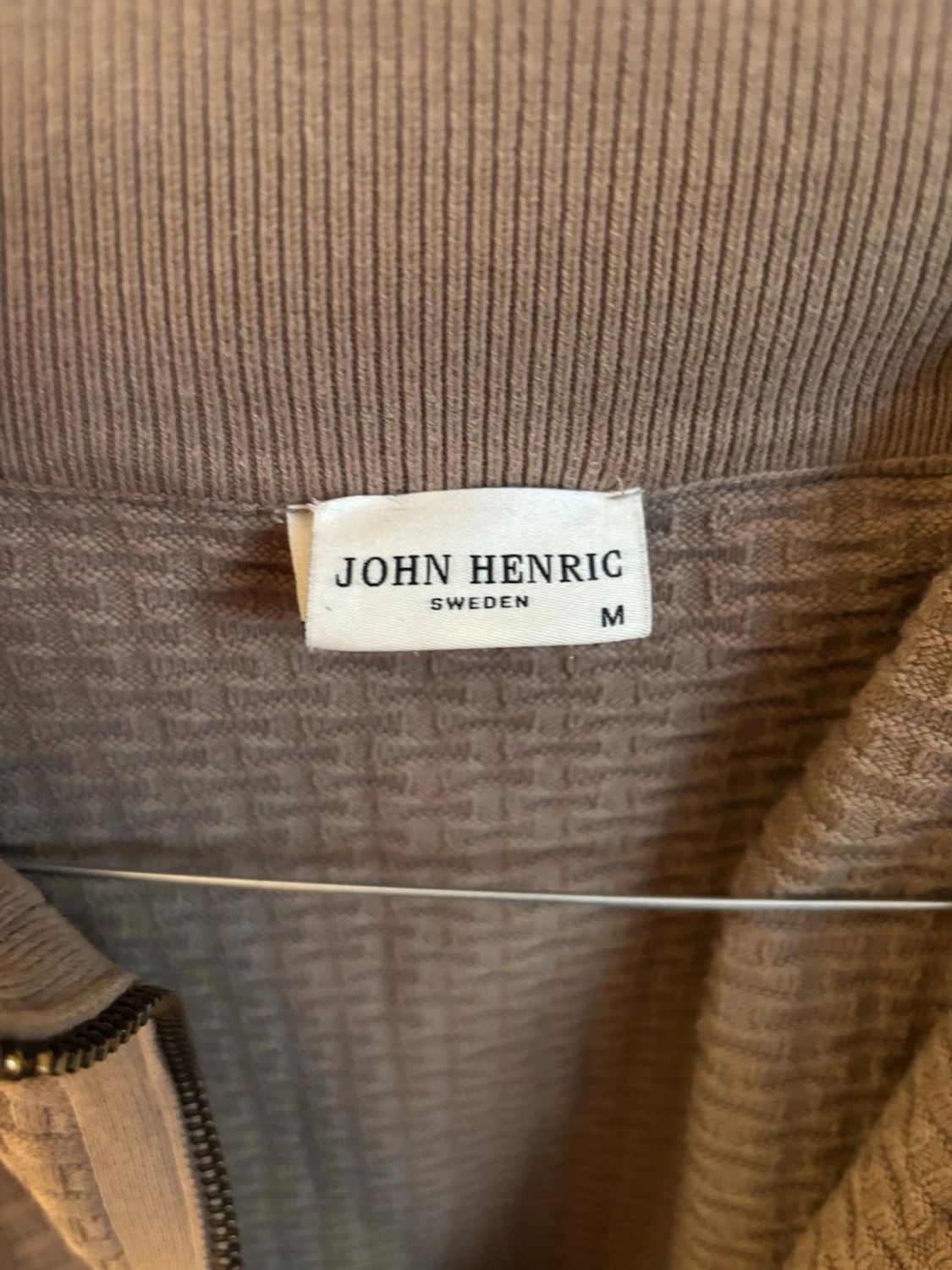 Beige ziptröja från John Henric - 1