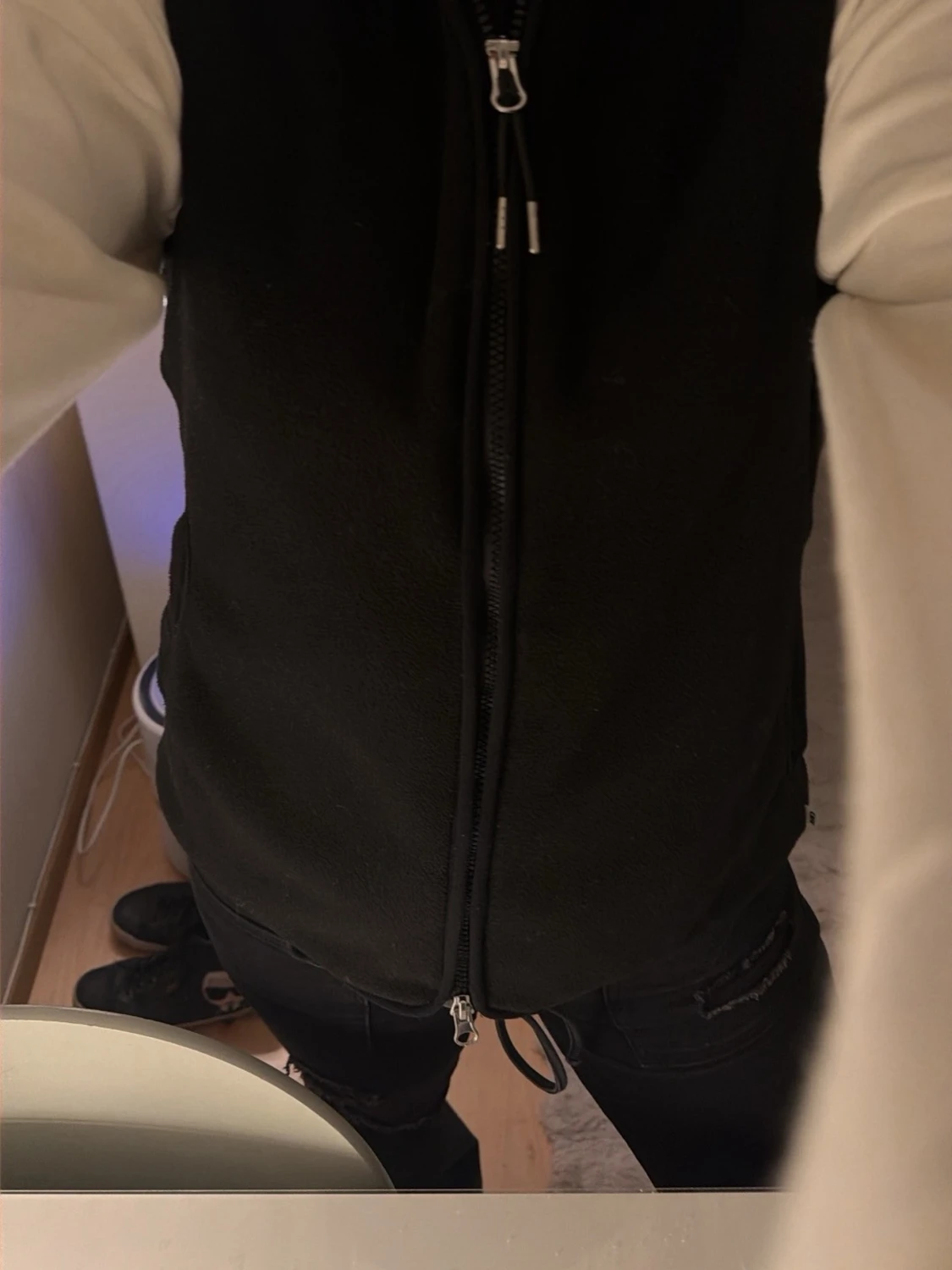 Svart fleeceväst  - 2