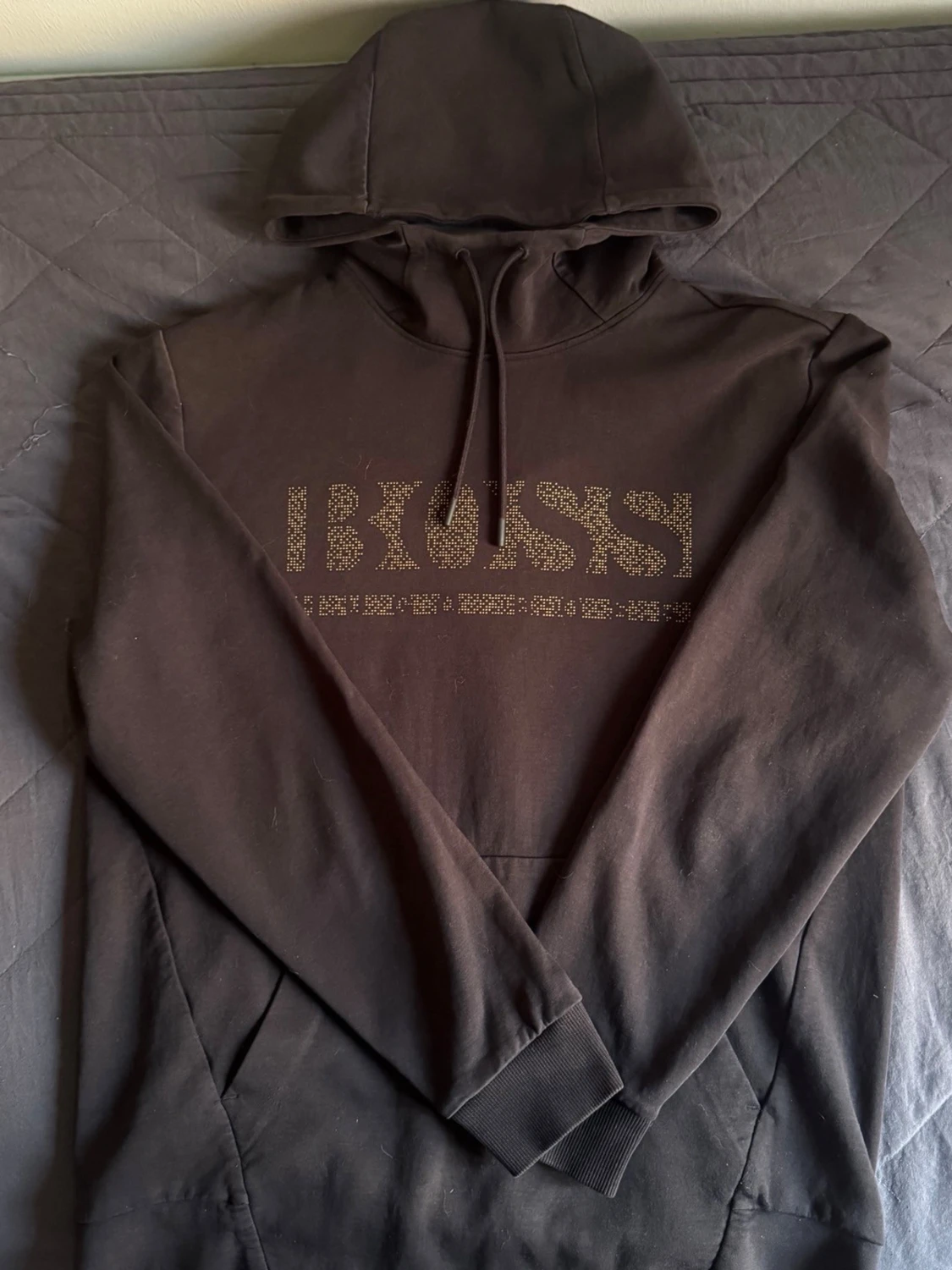 BOSS hoodie svart