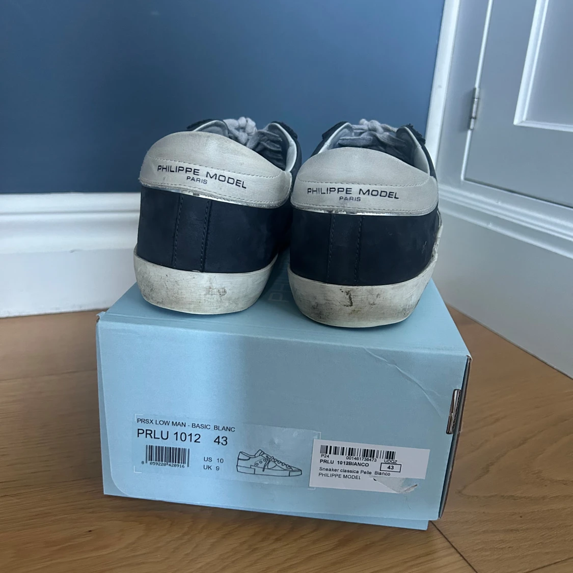 Mörkblåa sneakers från Philippe Model - 4