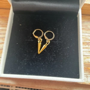 Short spike  - Snygga guldörhängen med en unik spetsig design. Perfekta för att ge en edgy touch till din stil. De är små och lätta, vilket gör dem bekväma att bära hela dagen.