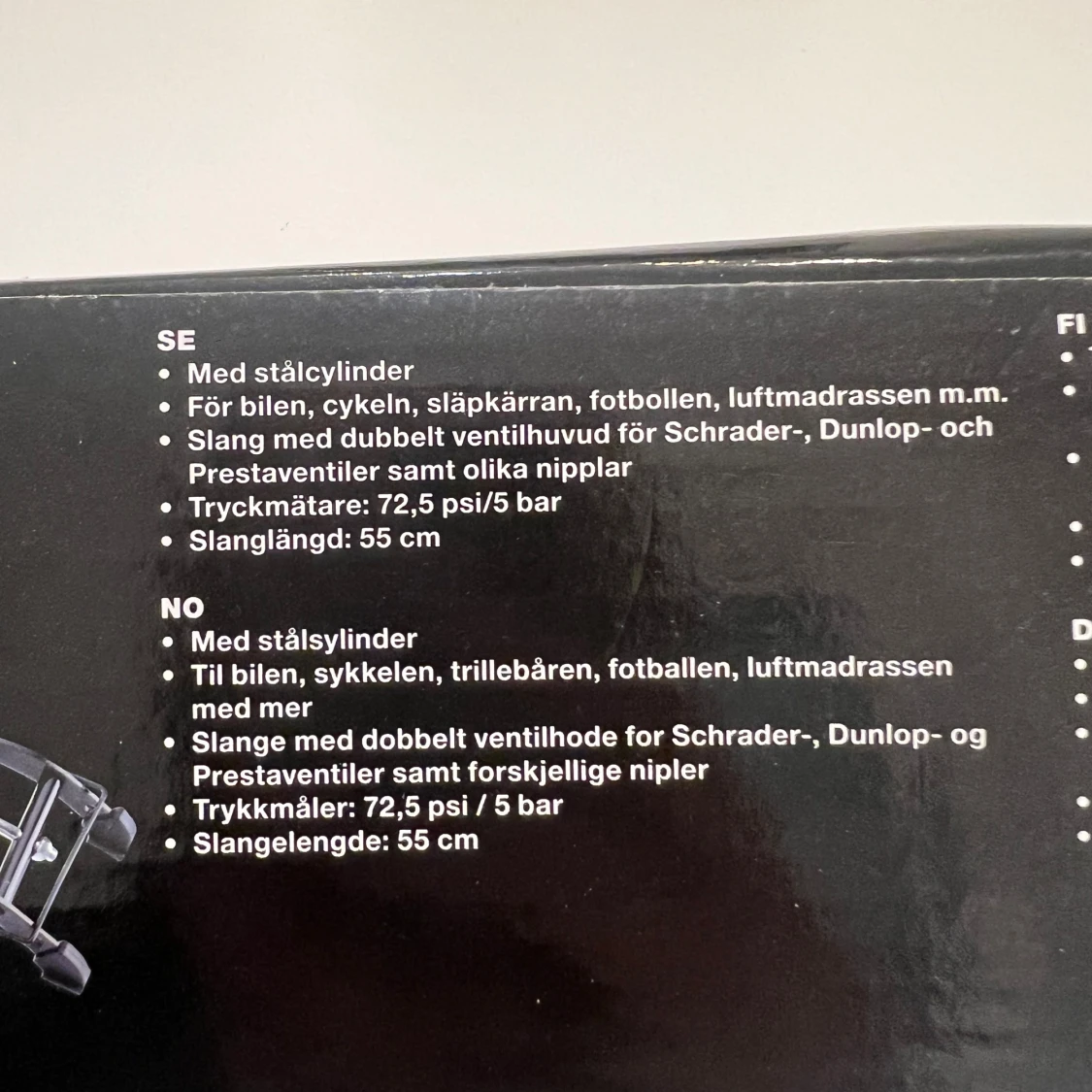 Fotpump/ cykelpump - 93