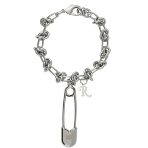 Raf Simons - Raf Simons  Knot chain bracelet with R and safety pin charms