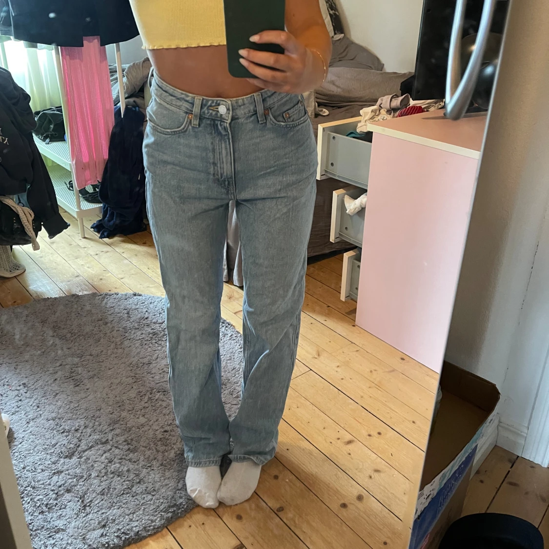 Högmidjade jeans - 90
