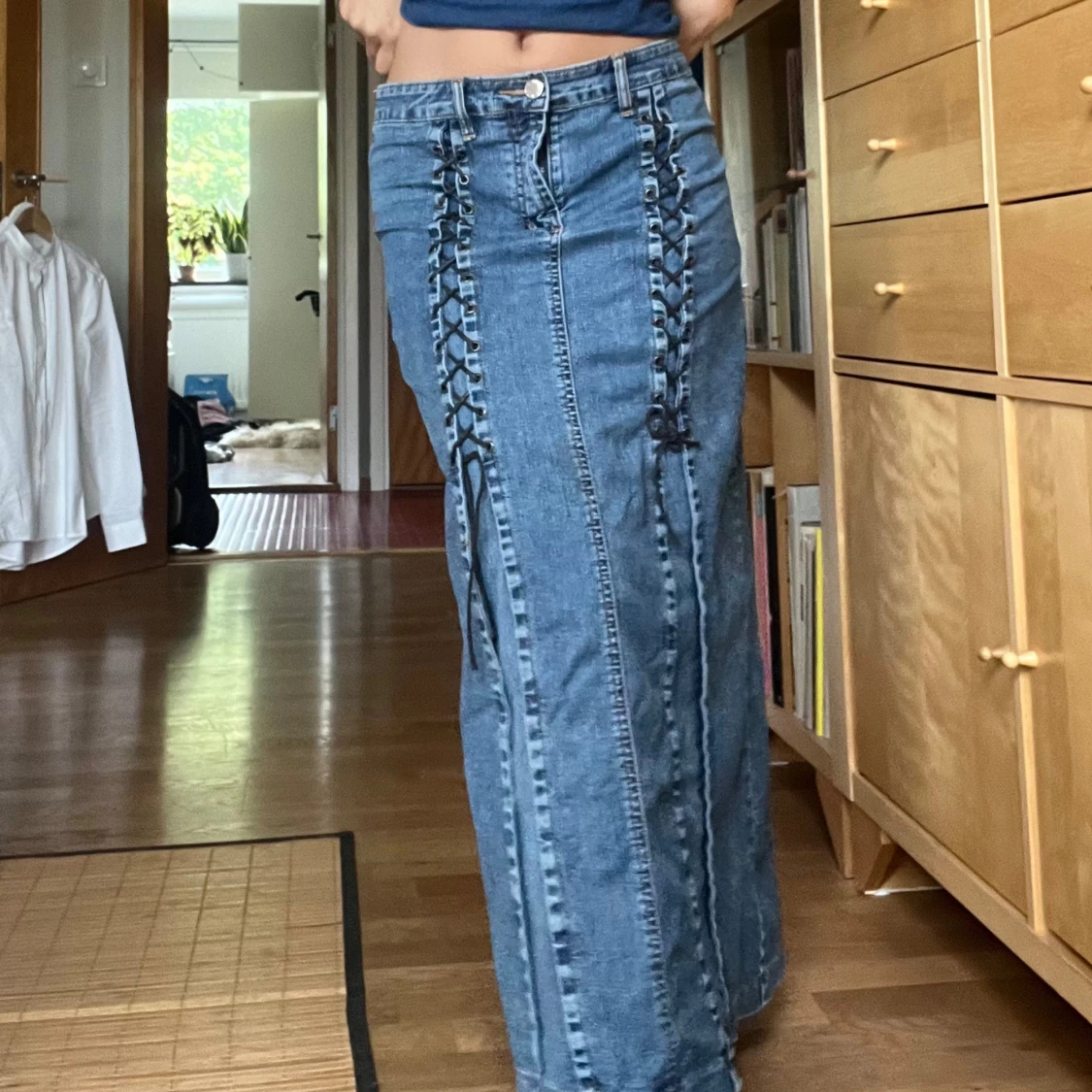 Jeans maxi kjol