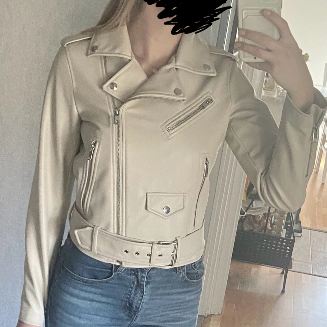 zara ”skinn” jacka - 90