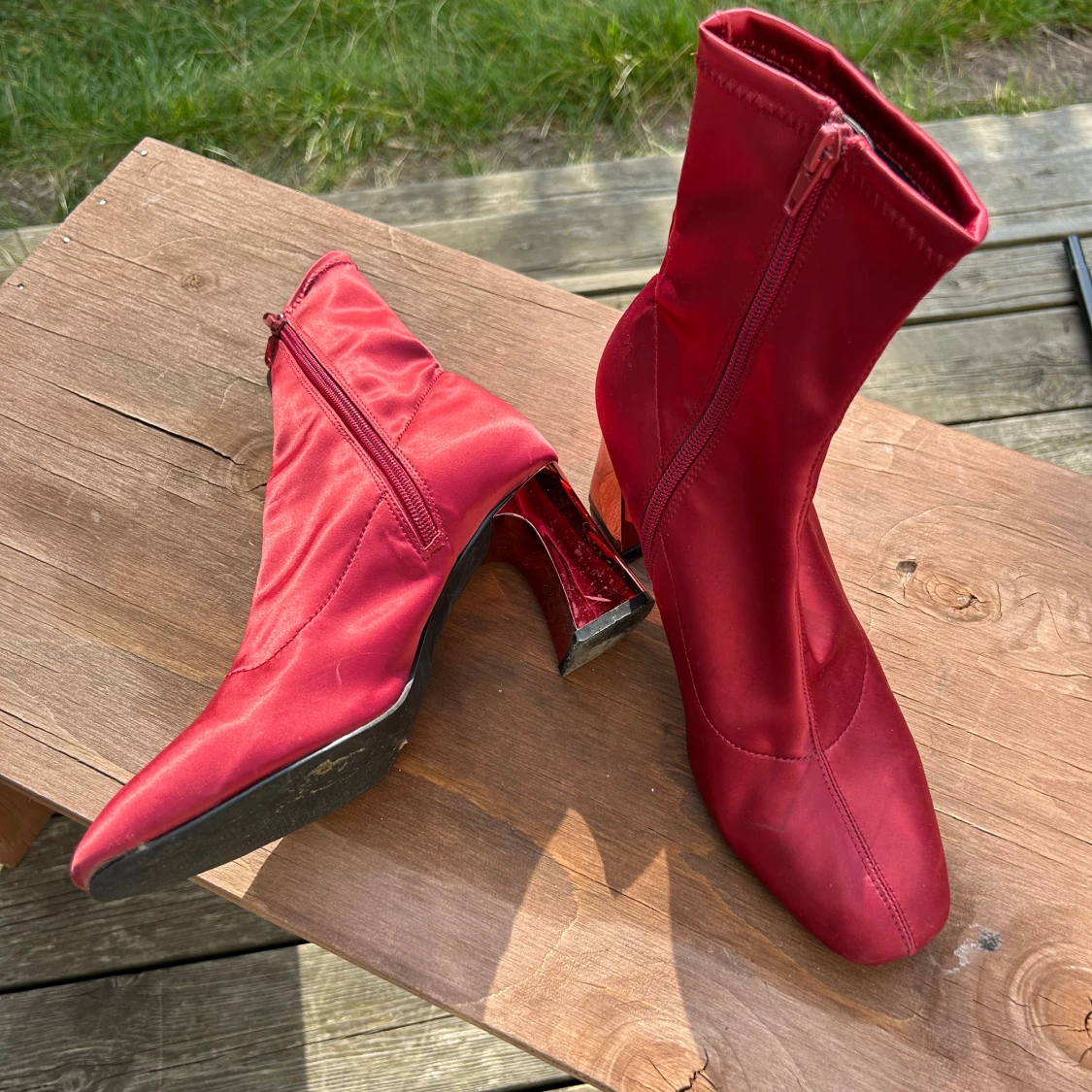 Vinröda stövletter - 91