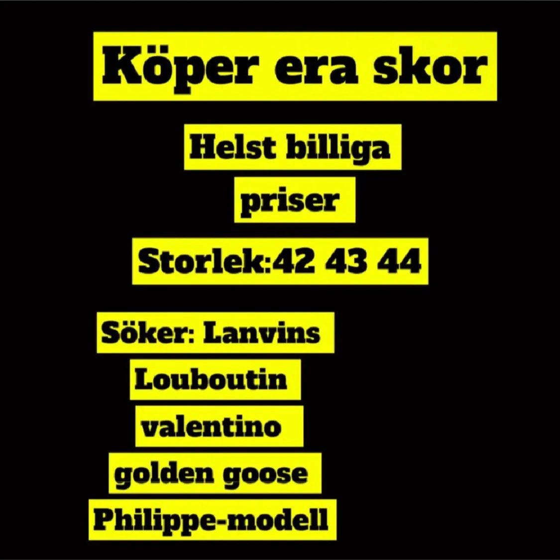 Köper skor