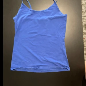 Blå linne - Blått linne, storlek M, thrifted 