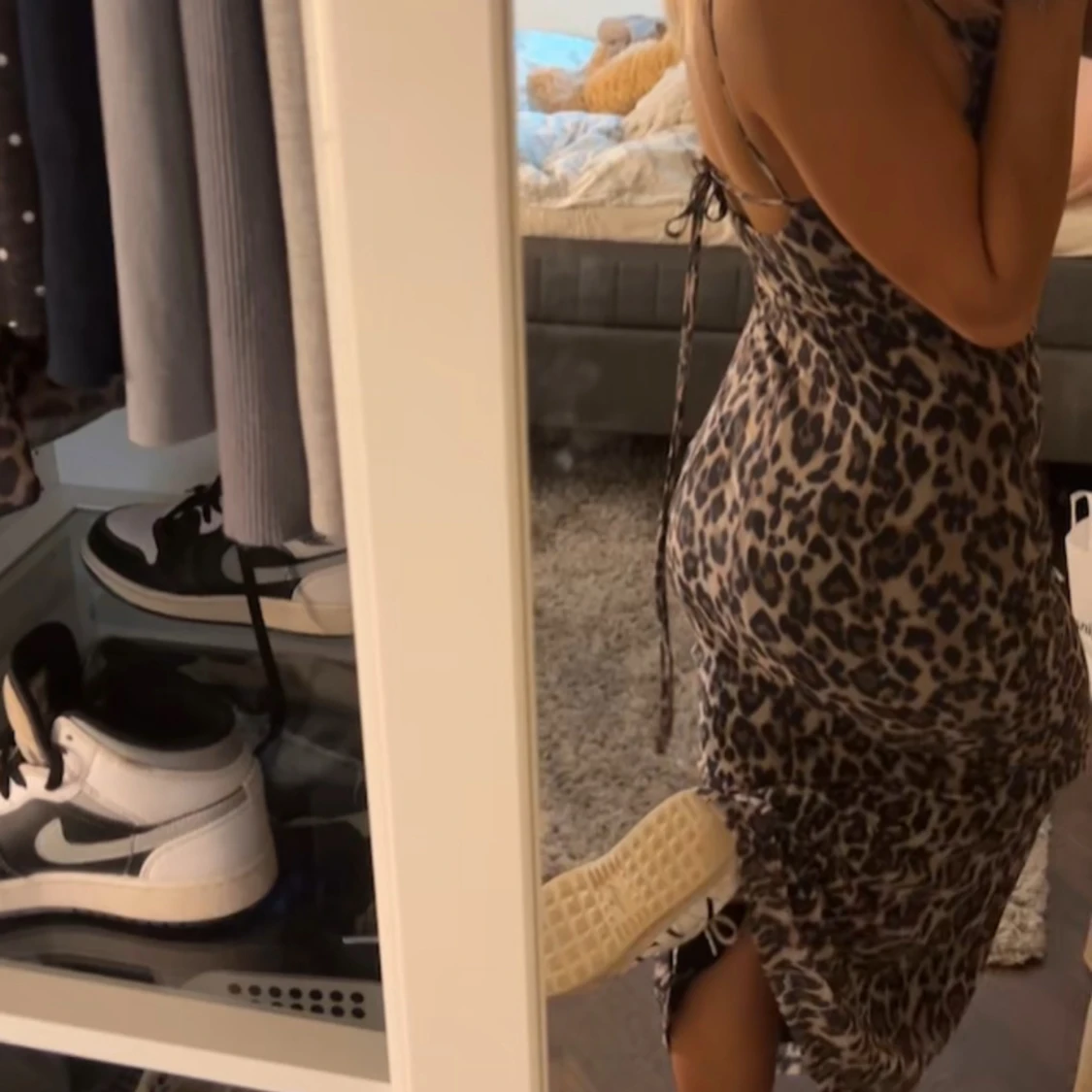 Leopard klänning  - 2