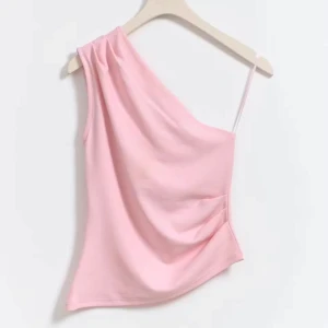 Rosa oneshoulder topp - Snygg rosa oneshoulder topp från Gina tricot 💞Storlek S 🤗💞
