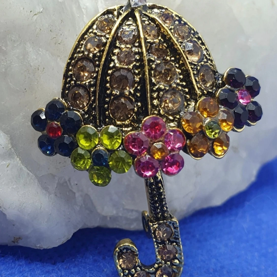 Brosch - Gulligt parasoll - 1