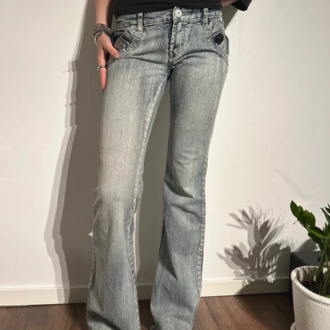 Lågmidjade jeans