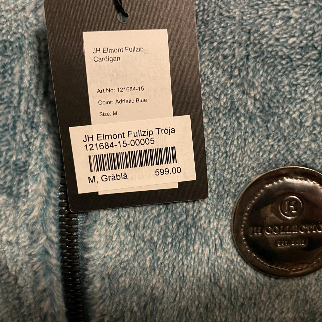 Ny! Isblå supermjuk pile fleecejacka från JH Collection - 92